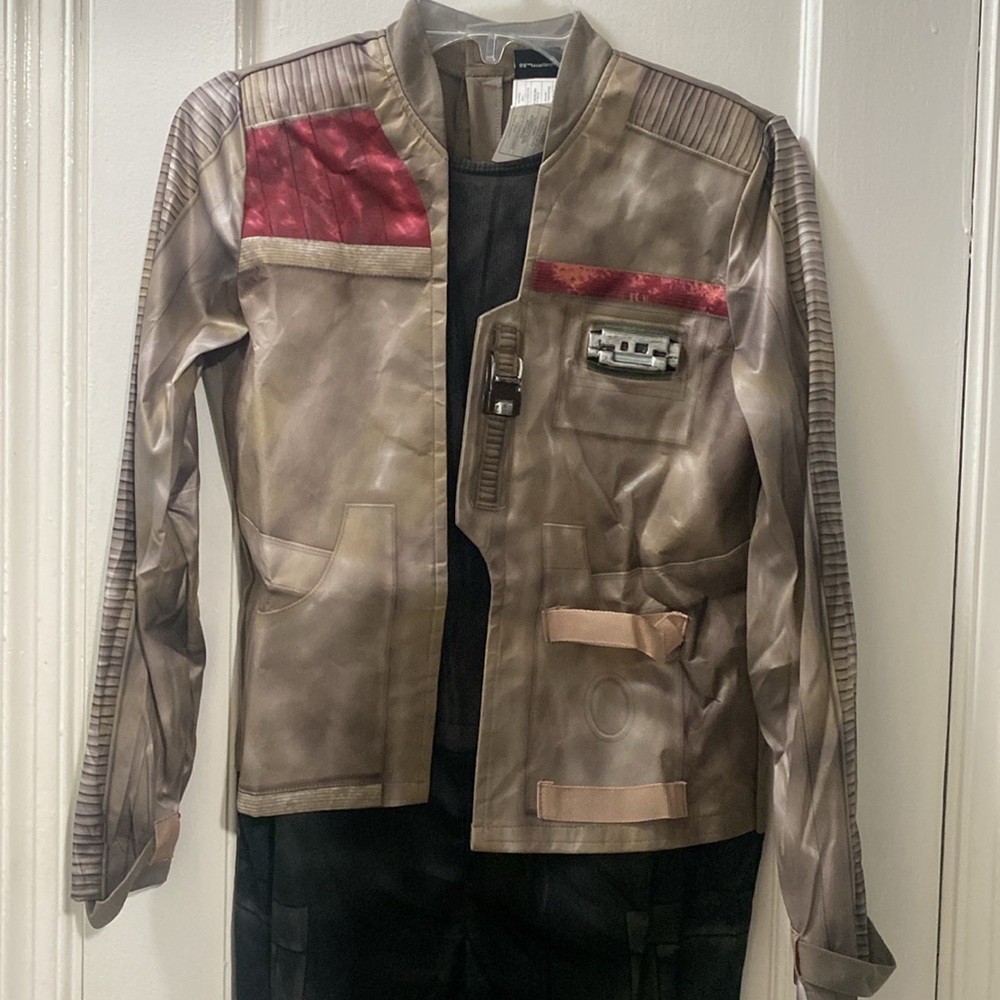 Star Wars The Force Awakens Finn Deluxe Child Costume Jumpsuit Size Large - Picture 7 of 8
